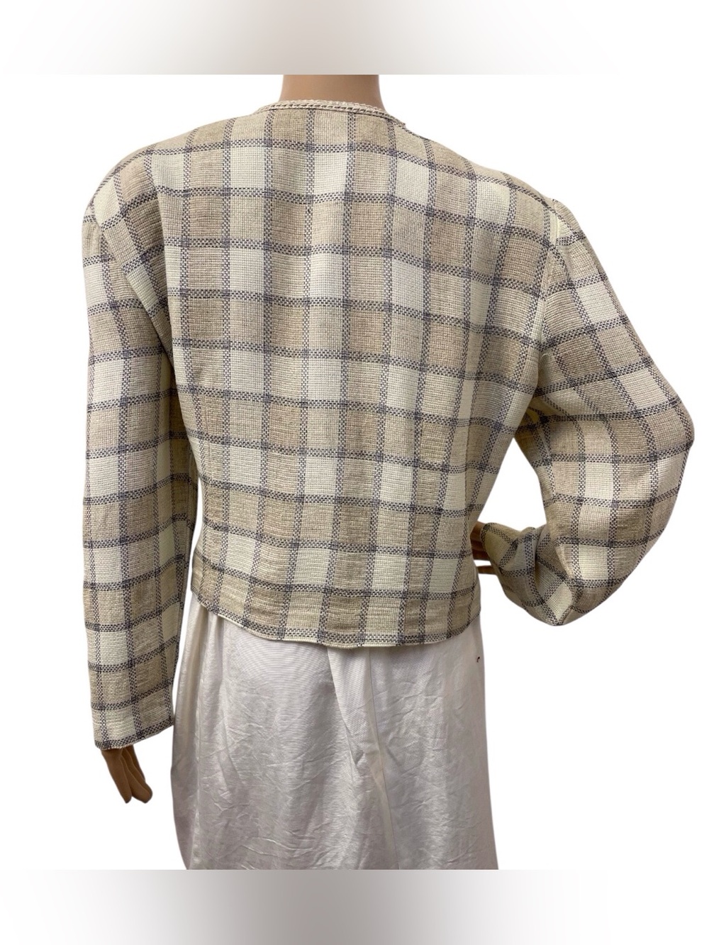 Vintage Women's Chelsea Studio Plaid Button-Up Jacket, 16 - Picture 7 of 15
